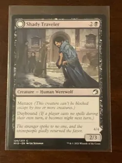 Magic the Gathering Innistrad Midnight Hunt Shady Traveler Stalking Predator - Image 1