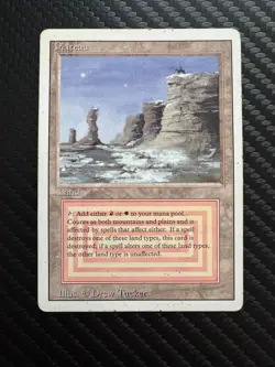 Plateau(English) Dual Land MP - Magic The Gathering (MTG Revised Edition) - Image 1