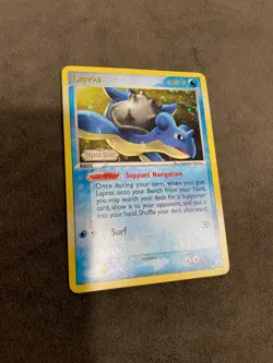 Lapras 8/92 ex Legend Maker Reverse Holo Stamped Pokemon TCG Swirl 2006 NM - Image 2