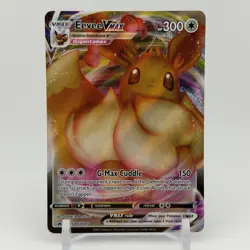 Pokemon TCG Eevee VMAX SWSH087 Black Star Promo Full Art Holo - Image 1
