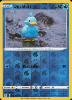Pokemon - Ducklett #046/196 - SWSH11: Lost Origin Reverse Holo - Image 1