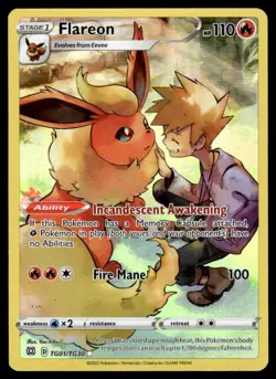 2022 Sword & Shield Series - Brilliant Stars - Trainer Gallery N29 Flareon #TG1 - Image 1