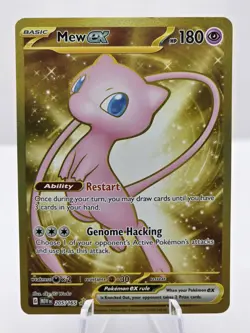 Pokemon TCG S&V 151 Mew ex Gold Hyper Holo Rare 205/165 Near Mint - Image 3