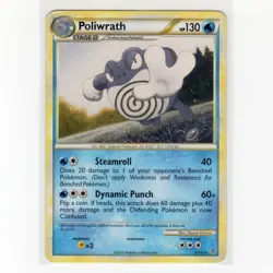 Pokemon TCG Poliwrath 21/95 HGSS Unleashed Regular Rare Card EN-MP 2010 - Image 1