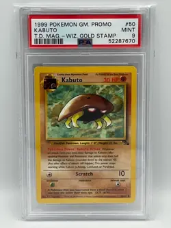 Kabuto 1999 Wizards of the Coast Gold Stamp Promo Card - Graded PSA 9 Mint - Image 1