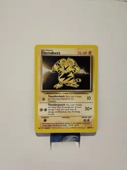 Electabuzz 20/102 Non Holo Rare Base Set - Pokemon Card WOTC LP/NM - Image 1