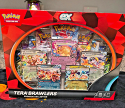 Pokemon TCG: Scarlet & Violet - Tera Brawlers EX Premium Collection Box -9 Packs - Image 1