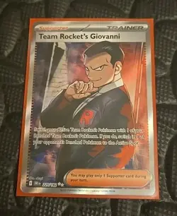 Team Rockets Giovanni 225/182 Ultra Rare Pokemon TCG 2025 Destined Rivals NM - Image 1