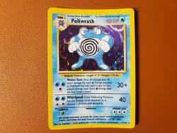 Poliwrath Unlimited Holo Rare Pokemon TCG Base Set 13/102 LP NM Condition - Image 1