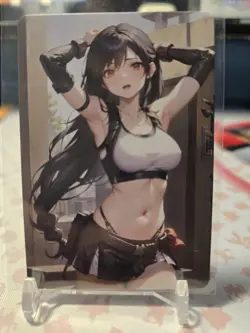 Tifa Lockhart Final Fantasy Anime Waifu Card ACG Doujin Goddess Holo - Image 2