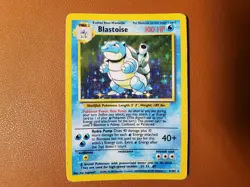 Blastoise Holo Rare MP Moderately Played 2/102 Pokemon Base Set TCG Card - Image 1