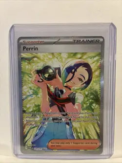 Pokemon TCG Perrin Card 220/167 Twilight Masquerade Special Illustration Rare - Image 1