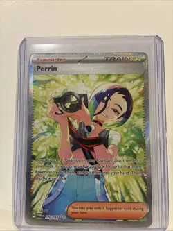 Pokemon TCG Perrin Card 220/167 Twilight Masquerade Special Illustration Rare - Image 2
