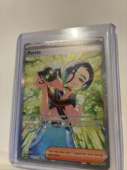 Pokemon TCG Perrin Card 220/167 Twilight Masquerade Special Illustration Rare - Image 3