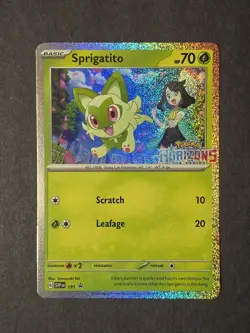 Pokemon TCG Sprigatito SVP 191/192 Stamped Horizons Promo Card - Image 1