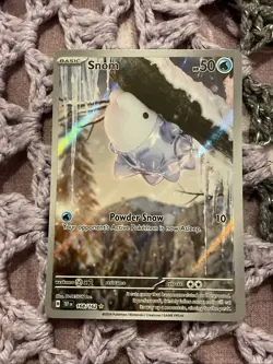 Pokemon TCG Temporal Forces Snom 168/162 Illustration Rare Card - Image 1