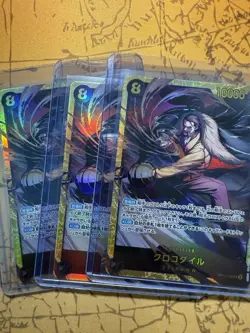 Crocodile OP14-120 SEC-P The Azure Sea's Seven Japanese ONE PIECE Card 2025 NM - Image 1