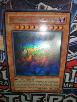 Yugioh Red Dragon Archfiend / Assault Mode NM Ghost Rare CRMS-EN004 1st Edition - Image 3
