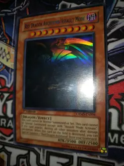 Yugioh Red Dragon Archfiend / Assault Mode NM Ghost Rare CRMS-EN004 1st Edition - Image 4