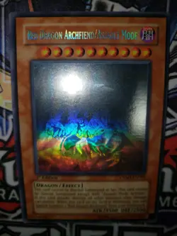 Yugioh Red Dragon Archfiend / Assault Mode NM Ghost Rare CRMS-EN004 1st Edition - Image 5