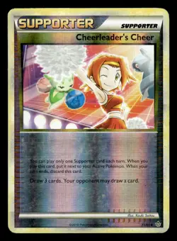 Cheerleader's Cheer 71/95 Reverse Holo HGSS Unleashed Pokemon Card - Image 1