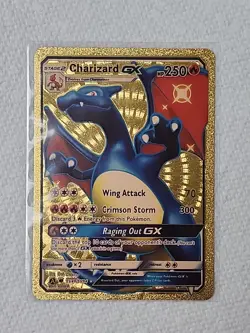 Charizard GX SV49/SV94 Gold Foil Fan Art Display Card HP250 Pokemon - Image 1