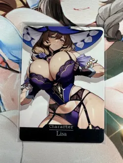 Lisa Genshin Impact Goddess Story Waifu Anime Custom Card - Image 1