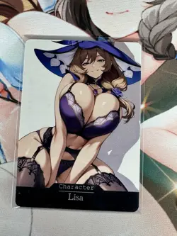 Lisa Genshin Impact Goddess Story Waifu Anime Custom Card - Image 1
