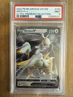 Arceus V 122/172 Metal - Brilliant Stars Arceus UPC Promo Pokemon Card - PSA 9 - Image 1