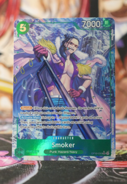 One Piece Smoker (Alt Art) OP10-030 English Royal Blood TCG Card Game - Image 1