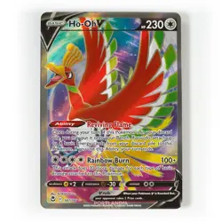 Pokemon - Ho-Oh V - 187/195 - SWSH Silver Tempest - Full Art Card - Image 1
