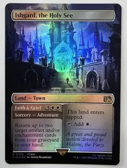 MtG FIN Ishgard, the Holy See #310 Borderless FOIL - Image 1