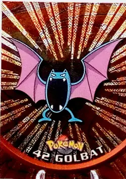 Golbat #42 -Topps Pokemon -TV Animation Edition Black Label Holofoil LP - Image 1