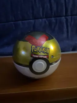 Pokemon TCG Tin Pokeball C21 Factory Sealed 2020 Winter 3 Packs Coin 820650808425 - Image 1