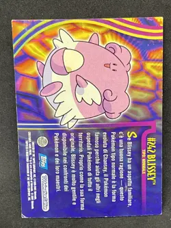 POKEMON TOPPS JOHTO SERIES BLISSEY #242 HOLO PL ITA - Image 2