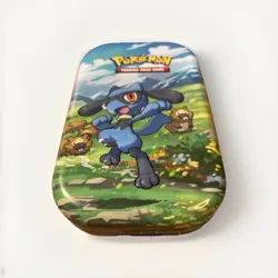 Pokemon Mini Tin - Riolu Sinnoh Stars Art - Collector Storage Tin - C22 Mint - Image 1