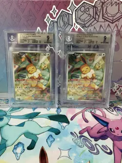 2025 Pokemon SVP EN Eevee Black Star Promo 173 BGS MT 9 - Image 1
