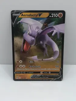 Aerodactyl V 2022 Pokemon Sword & Shield Lost Origin #092 Ultra Rare Holo NM - Image 1