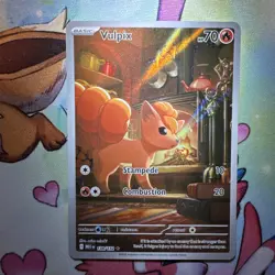 Pokemon TCG Vulpix 138/132 Illustration Rare Mega Evolution Mint - Image 1