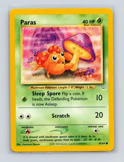 Pokemon TCG Paras 47/64 Neo Revelation Unlimited LP - Image 1