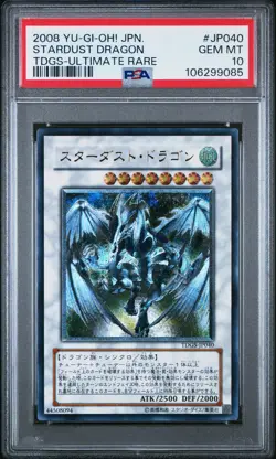 Yu-Gi-Oh! | Stardust Dragon TDGS-JP0040 2008 Ultimate Rare PSA 10 Mint - Image 1