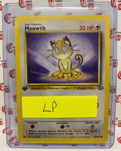 Meowth - 1st Edition - Pokemon Card - Jungle Set 1999 - 56/64 - WOTC - TCG - LP - Image 3