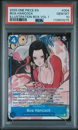 Boa Hancock One Piece CCG Illustration Box Vol.1 ST17-004 Promotion Card PSA 10 - Image 1