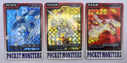 Pokemon Card Articuno Moltres Zapdos Bandai Carddass 144 145 146 3 Set Japanese - Image 1