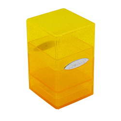 NEW ULTRA PRO Deck Box Tower Satin Glitter YELLOW Compartment Card - Image 5