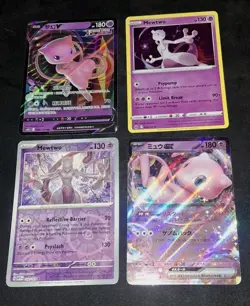 Pokemon TCG Mew V 048/132 RR S- Chinese CS4bC SWSH Nine Colors +3 Bonus Cards - Image 5