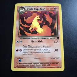 Dark Rapidash EN/JP Pokemon TCG 2 Cards Team Rocket 1999-2000 WOTC *Error On 1* - Image 2