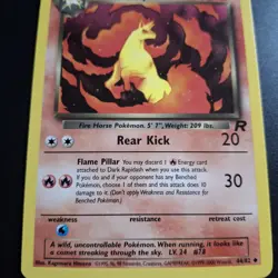 Dark Rapidash EN/JP Pokemon TCG 2 Cards Team Rocket 1999-2000 WOTC *Error On 1* - Image 3