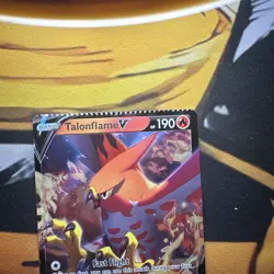 Pokemon TCG Talonflame v Vivid Voltage Holo Ultra Rare Card 029/185 CRIMP ERROR - Image 2
