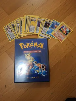 Pokemon TCG Lot 150 Cards Plus Collector Book All Base Set - Image 1